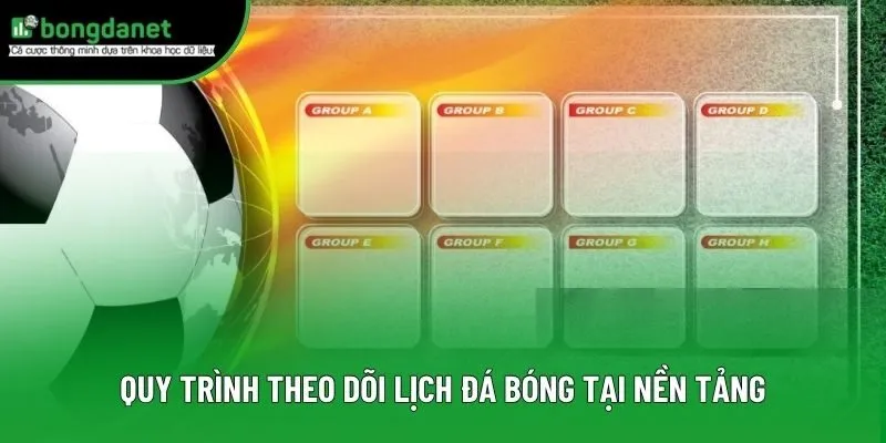 Quy trình theo dõi lịch đá bóng tại nền tảng